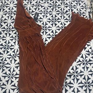 Fashion Nova Rust Jumpsuit
